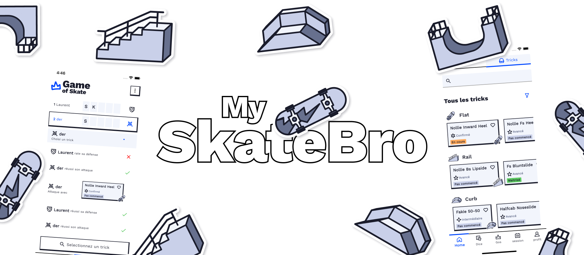 My Skate Bro, the perfect mobile app for learning skateboard and follow  your progress (Android & iOS, English & French) : r/ProductHunters